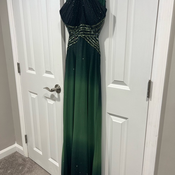 Betsy & Adam | Dresses | Betsy Adam Green Ombre Evening Gown | Poshmark
